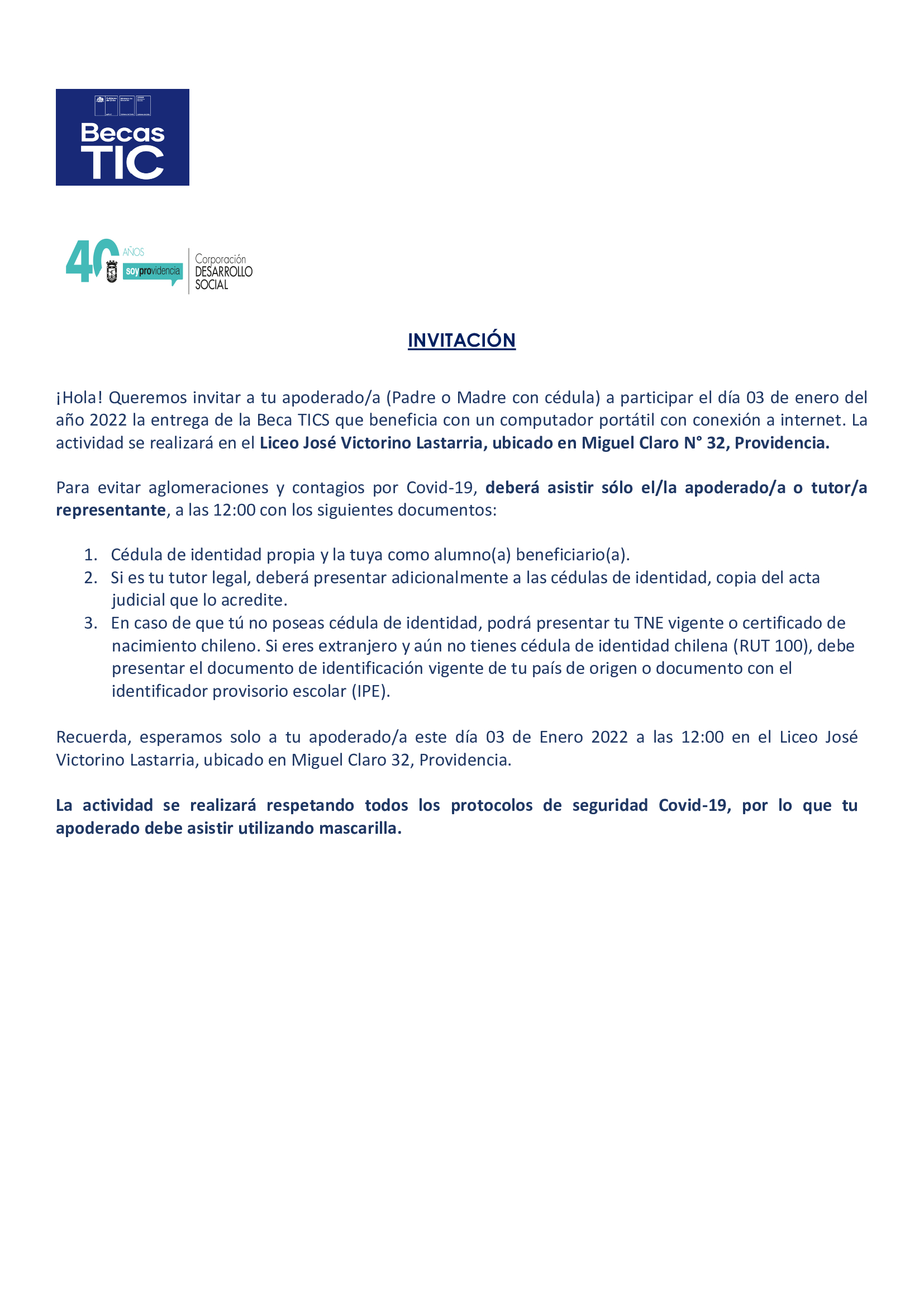 INVITACIN BECA TICS ENERO 2022